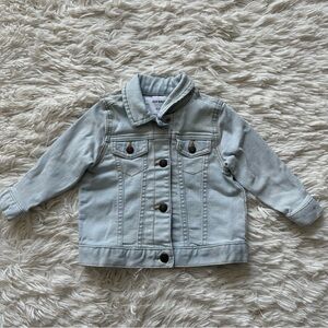 Old Navy Baby Girls Light Wash Denim Jacket Size 18 To 24 Months
